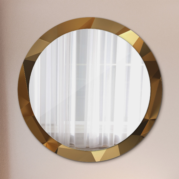 Circle decorative mirror Gold abstraction