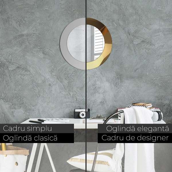 Circle decorative mirror Gold abstraction