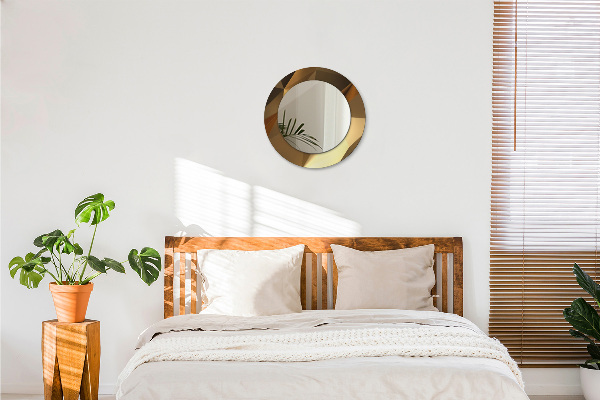 Circle decorative mirror Gold abstraction