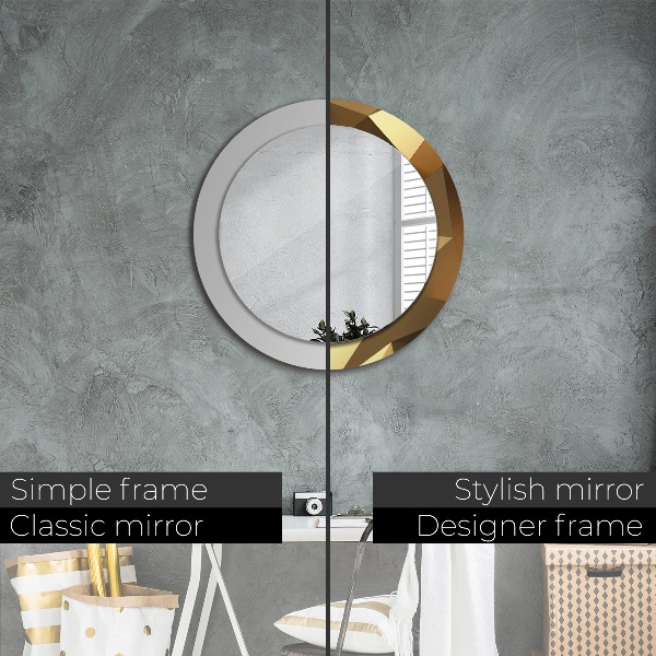 Circle decorative mirror Gold abstraction