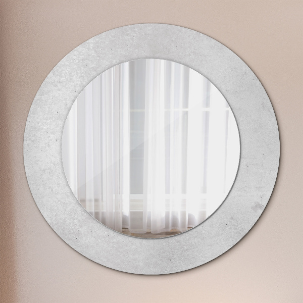 Round wall mirror design Concrete texture