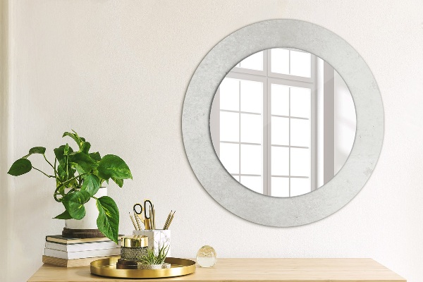 Round wall mirror design Concrete texture