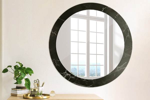 Round wall mirror design Marble stone