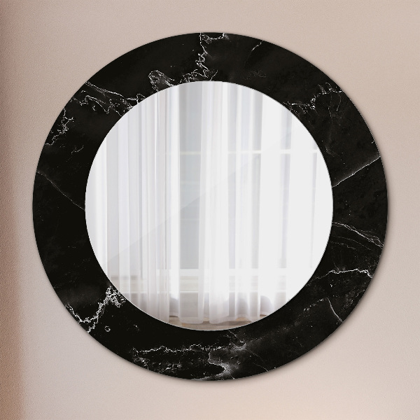 Round wall mirror design Marble stone