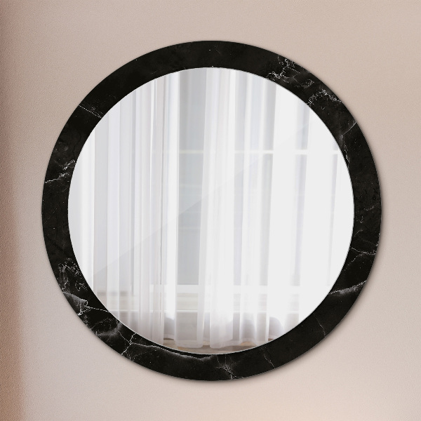 Round wall mirror design Marble stone