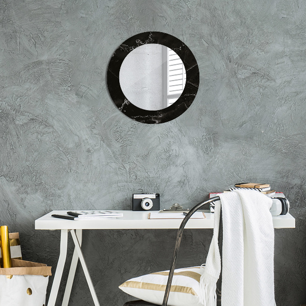 Round wall mirror design Marble stone