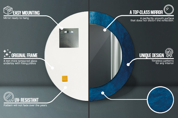 Circle decorative mirror Abstract art