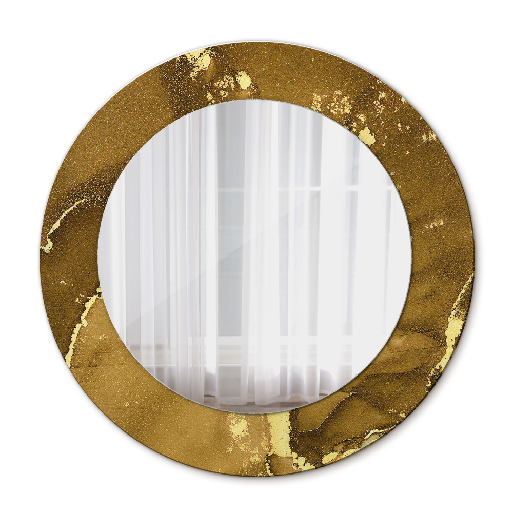 Round decorative mirror Metallic vortices