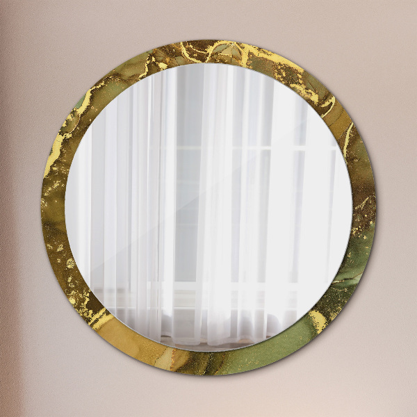 Round decorative mirror Metallic vortices