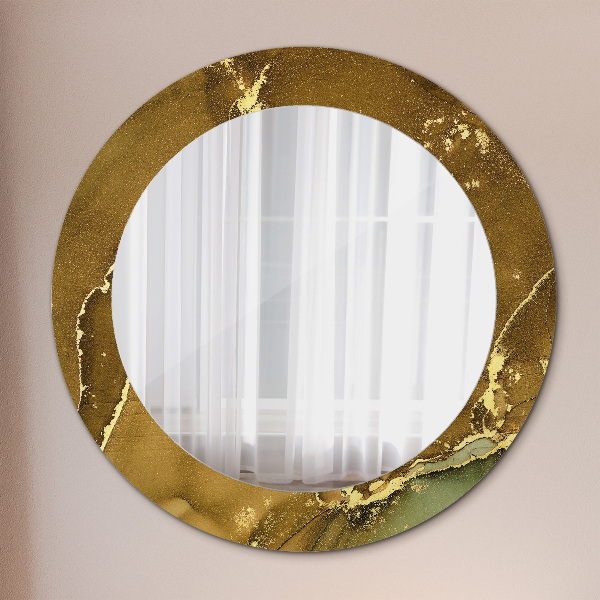Round decorative mirror Metallic vortices