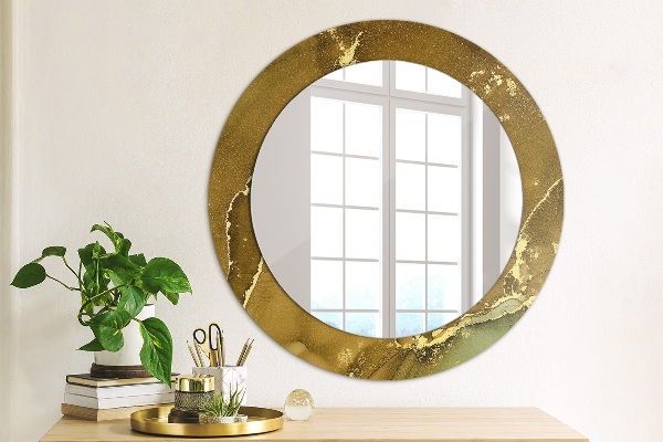 Round decorative mirror Metallic vortices