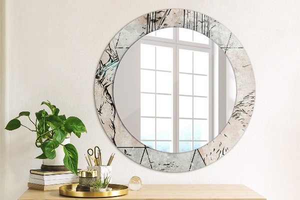 Circle decorative mirror Animal abstraction