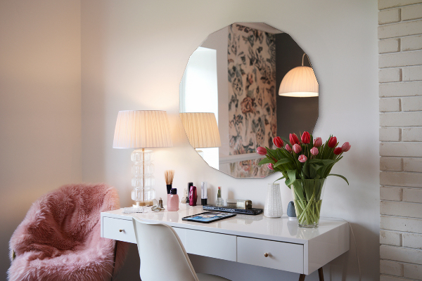 Round geometric mirror original shape 50x50 cm