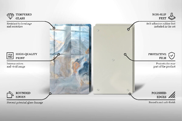 Work surface savers Marble texture