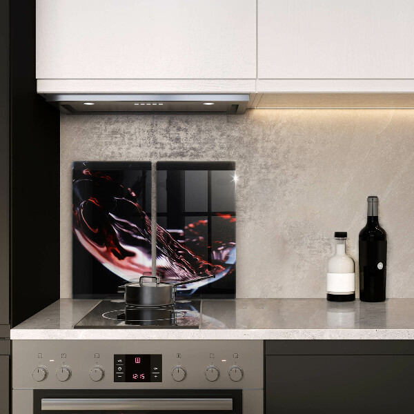 Induction hob cover A glass of red wine