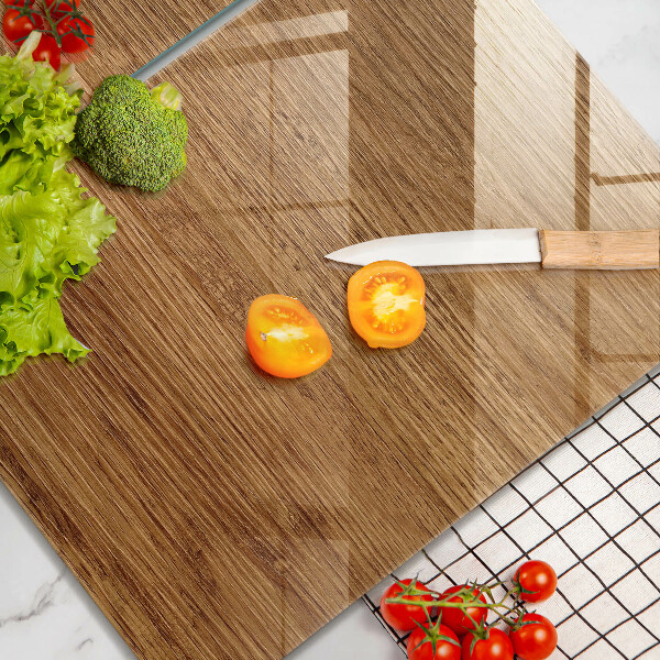 Induction hob cover Wood texture board
