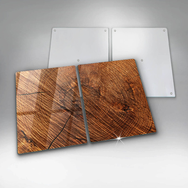 Induction hob cover Wood structure
