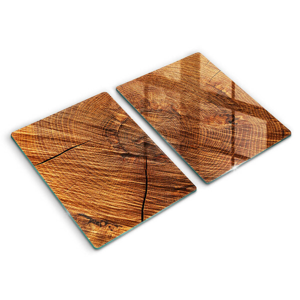 Induction hob cover Wood structure
