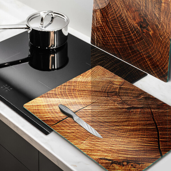Induction hob cover Wood structure