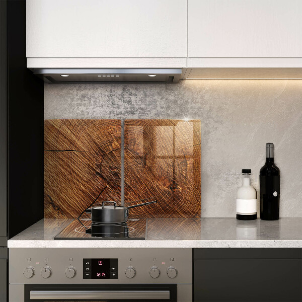 Induction hob cover Wood structure