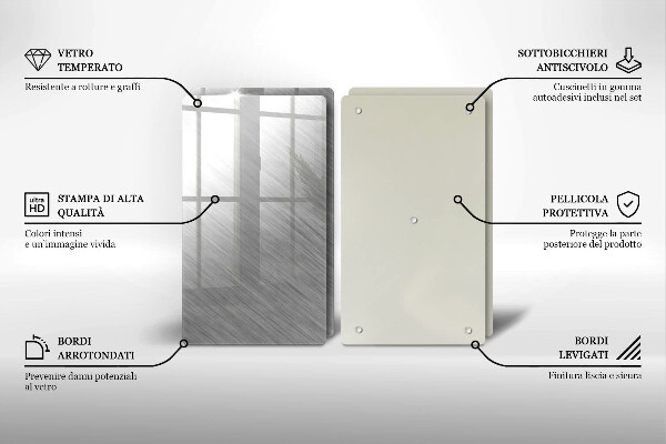 Kitchen worktop protector Metal texture background