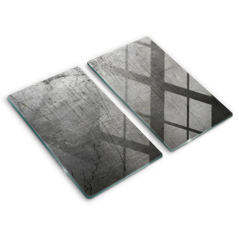 Induction hob cover Metal texture
