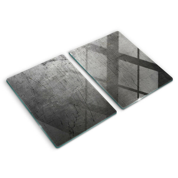Induction hob cover Metal texture