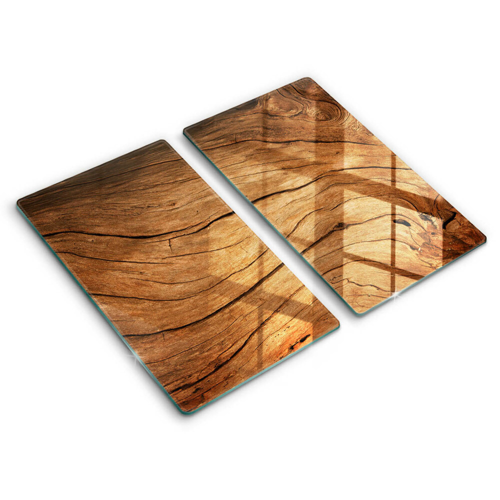 Induction hob cover Wood board texture