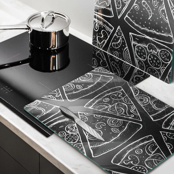 Kitchen worktop protector Pizza illustration