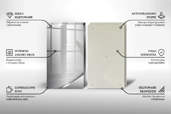 Induction hob cover Metal shapes