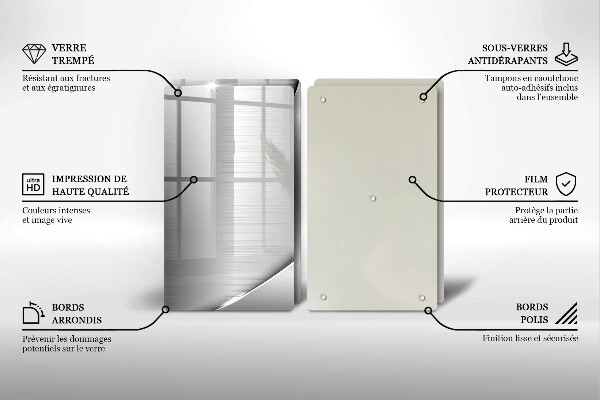 Induction hob cover Metal shapes