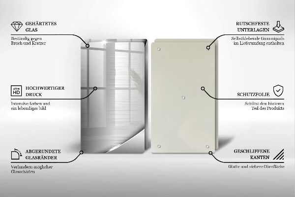 Induction hob cover Metal shapes