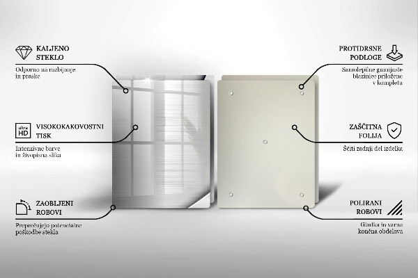 Induction hob cover Metal shapes
