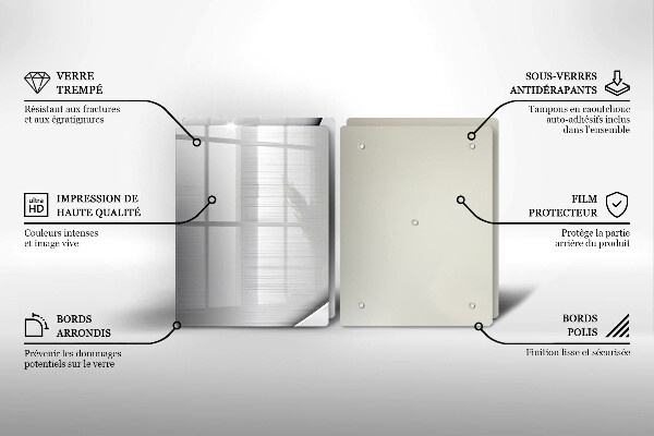 Induction hob cover Metal shapes