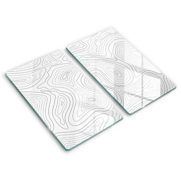 Induction hob cover Abstraction shapes