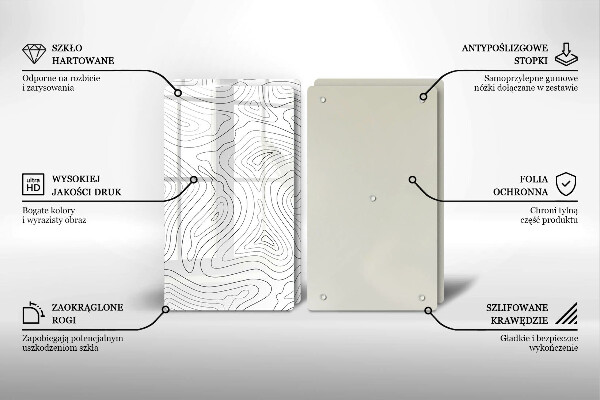 Induction hob cover Abstraction shapes