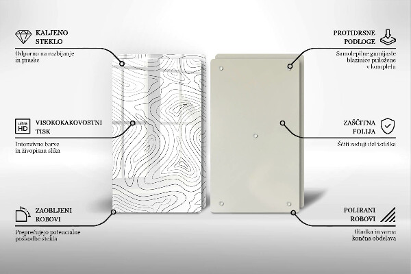 Induction hob cover Abstraction shapes