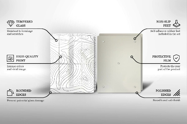 Induction hob cover Abstraction shapes