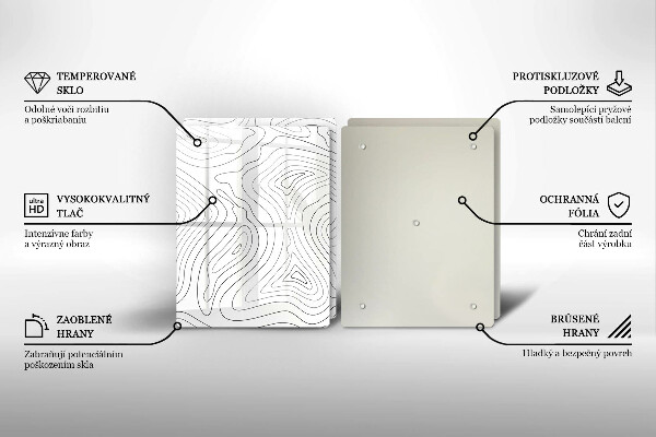 Induction hob cover Abstraction shapes