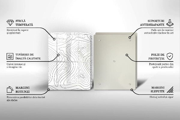 Induction hob cover Abstraction shapes