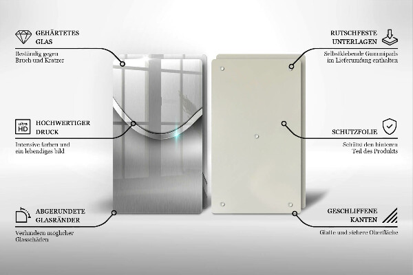 Induction hob cover Metal abstraction