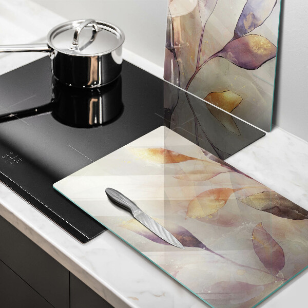 Work surface savers Painted boho leaves