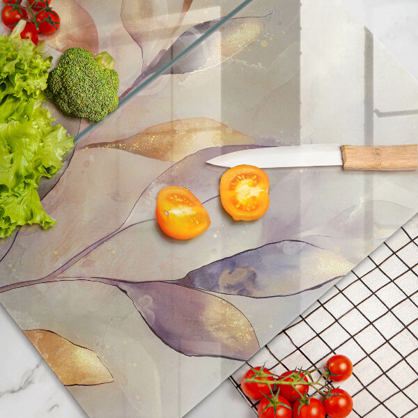 Work surface savers Painted boho leaves