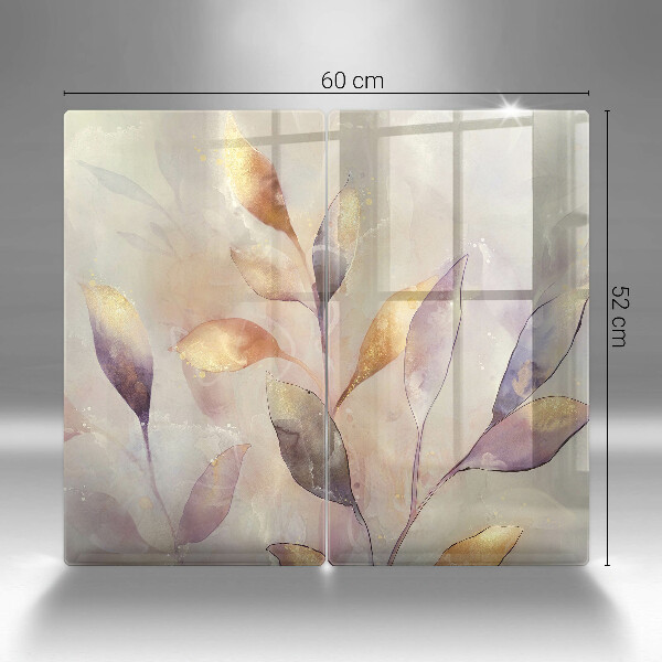 Work surface savers Painted boho leaves