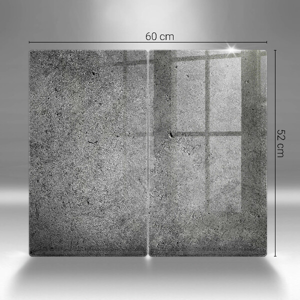 Induction hob cover Concrete stone texture