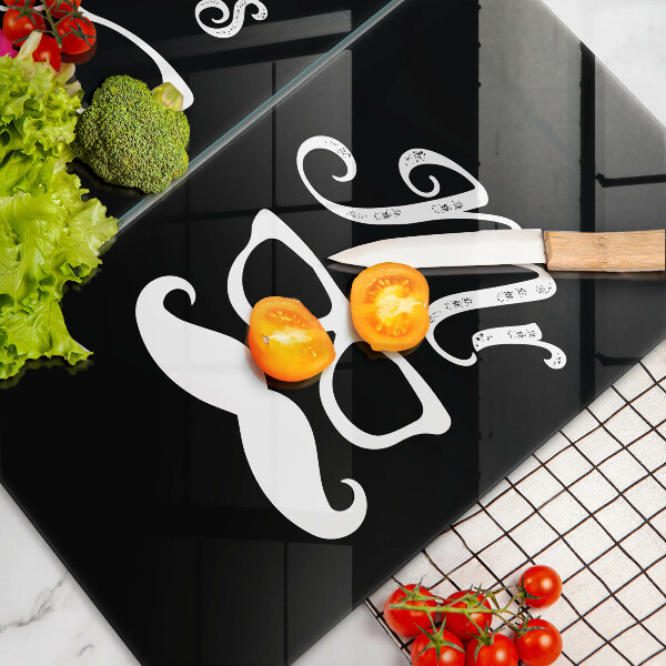 Induction hob cover Mrs. Mr. - inscription, sentence