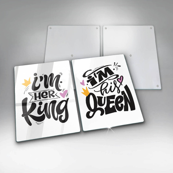 Induction hob cover Inscription, sentence