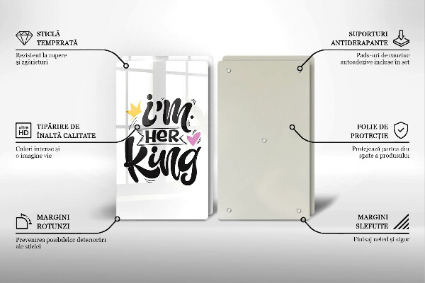 Induction hob cover Inscription, sentence