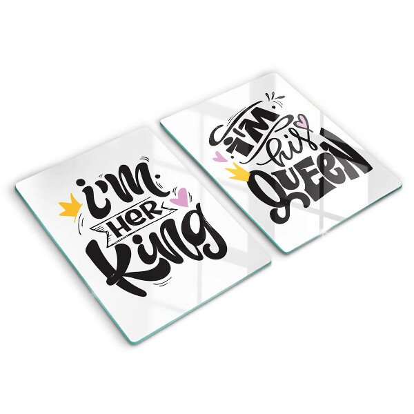 Induction hob cover Inscription, sentence