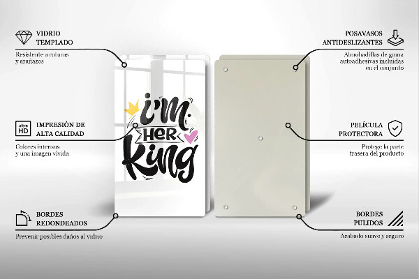 Induction hob cover Inscription, sentence